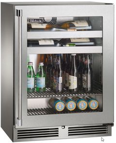 Perlick® Signature Series Stainless Steel 18" Shallow Depth Beverage Center