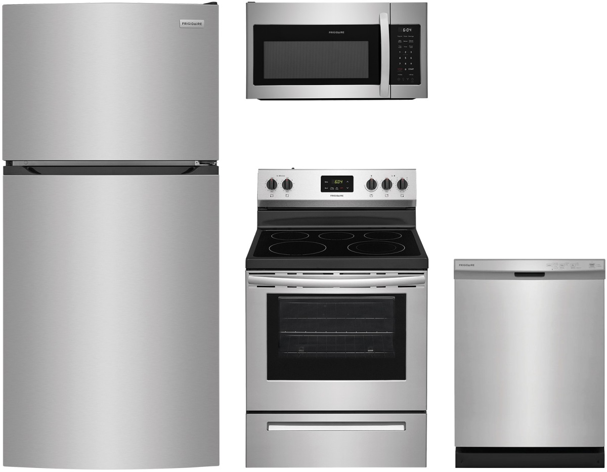 Frigidaire 4 Piece Stainless Steel Kitchen Package Spencer S TV   3e490dbd B053 4b92 9b7f Dc48a727d802 