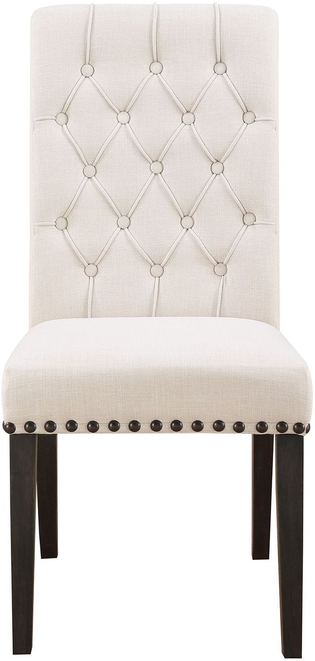 Coaster® Alana 2-Piece Beige/Smokey Black Side Chairs-1