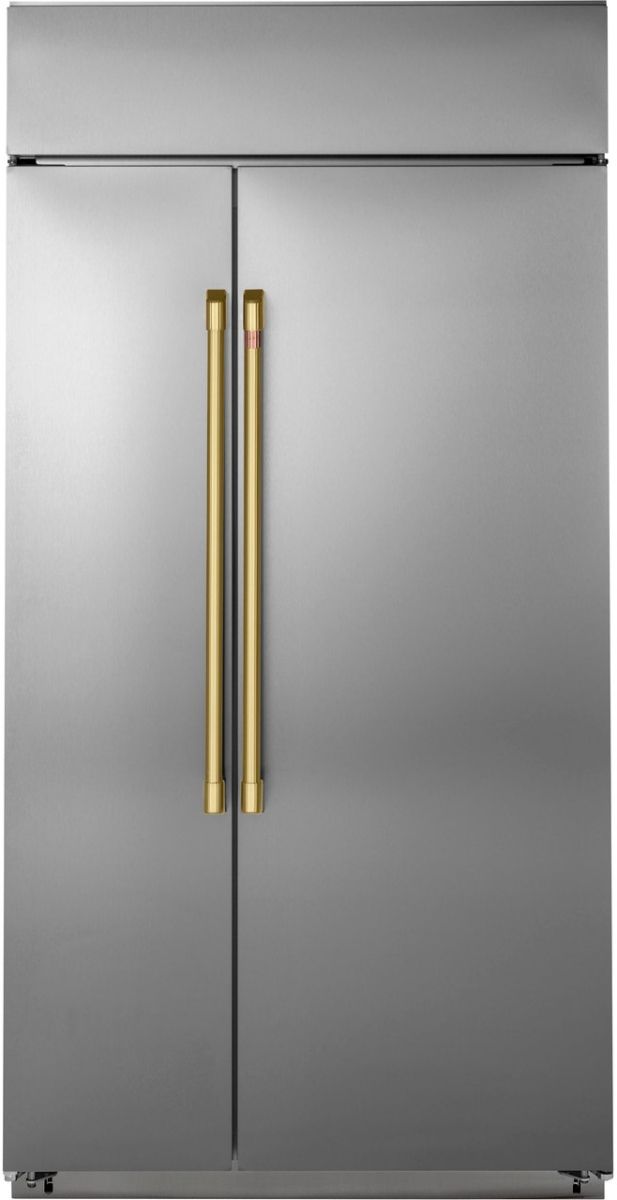Café™ Brushed Brass Refrigeration Handle Kit-1
