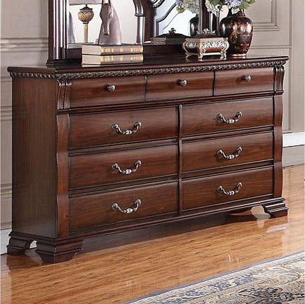 Austin Group Furniture Isabella Rich Brown Dresser-1