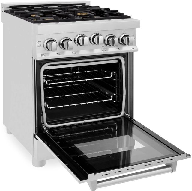 ZLINE 24" Stainless Steel Pro Style Natural Gas Range 2