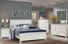 New Classic® Home Furnishings Tamarack 4-Piece White Queen Bedroom Set with Nightstand