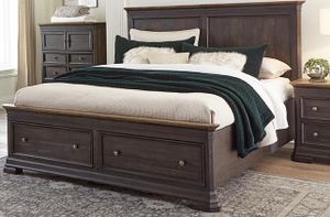 Napa Furniture Design Grand Louie Dark Brown Queen Bed