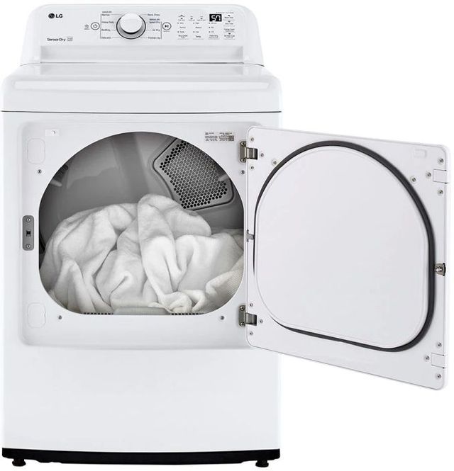LG 7.3 Cu. Ft. White Front Load Electric Dryer 4