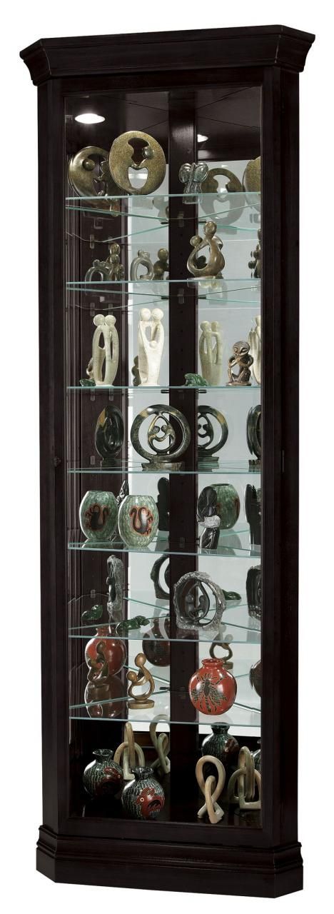 Howard Miller® Duane Black Satin Curio Cabinet