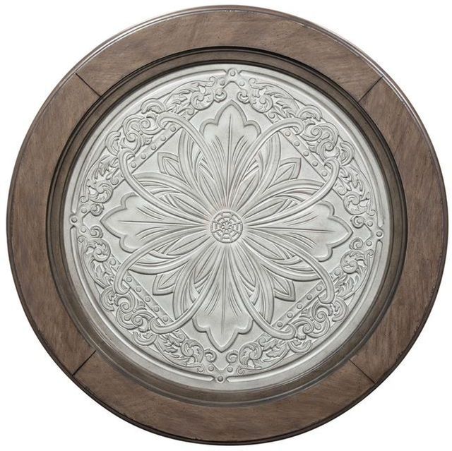 Liberty Furniture Heartland Antique White Round Ceiling Tile Cocktail Table-2