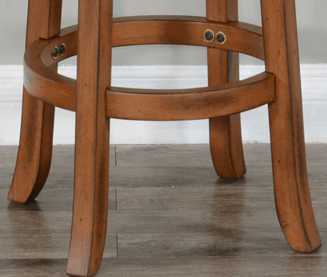 Sunny Designs™ Rustic Oak Swivel Stool 3
