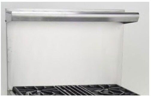 American Range 20" Stainless Steel High Back with Shelf