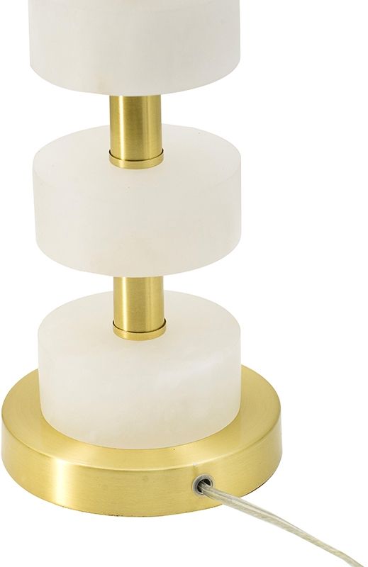 A & B Home Gold/White Table Lamp-3