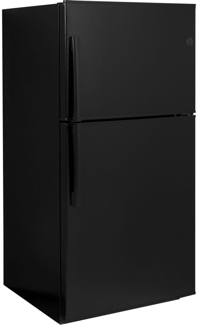 GE 21.2 Cu. Ft. Top Freezer Refrigerator-Black-GTE21GTHBB *Scratch and Dent Price $821.00 Call for Availability* 2