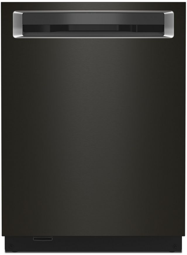 KitchenAid® 24" PrintShield™ Black Stainless Steel Built In Dishwasher-0