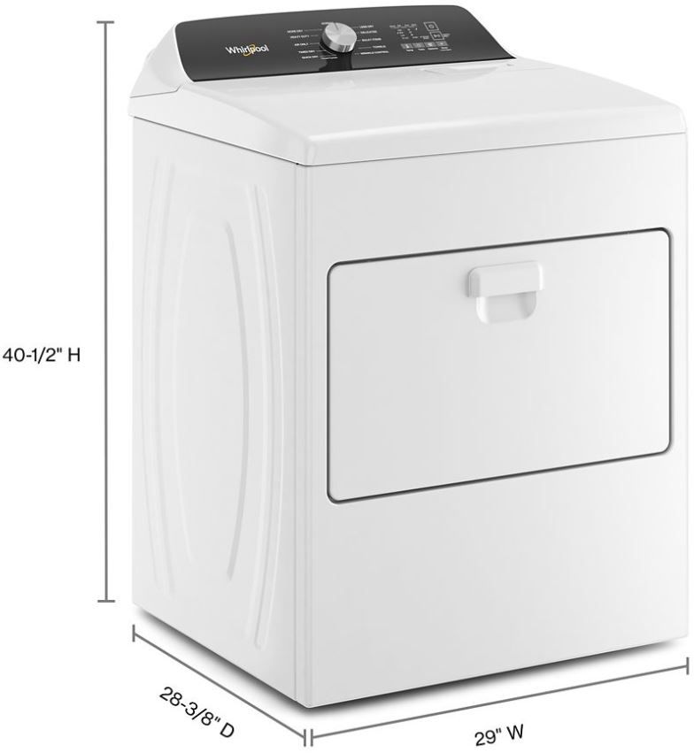 Whirlpool® 7.0 Cu. Ft. White Front Load Electric Dryer | Christie's ...