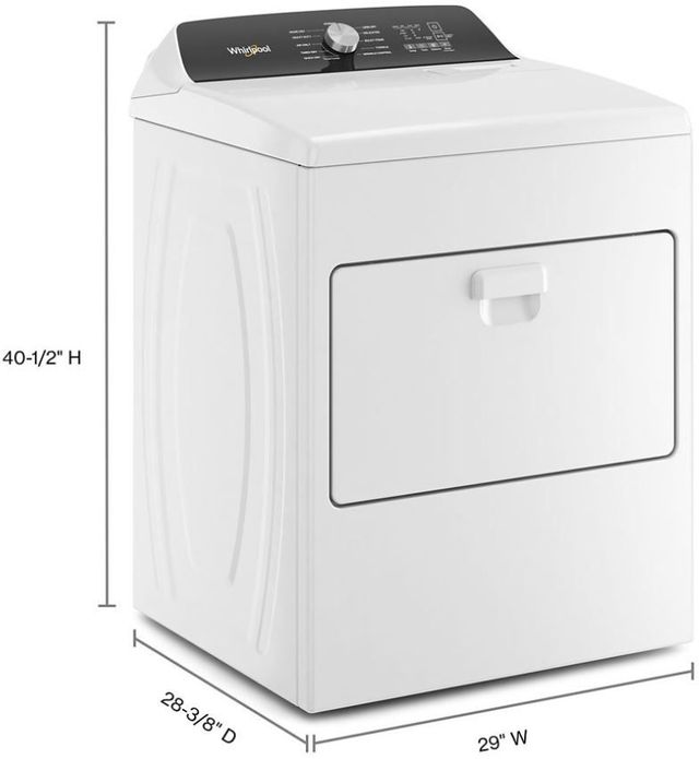 Whirlpool® 7.0 Cu. Ft. White Front Load Electric Dryer  4