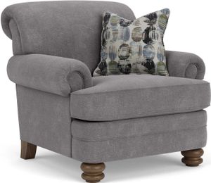 Flexsteel® Bay Bridge Gray Charcoal Chair