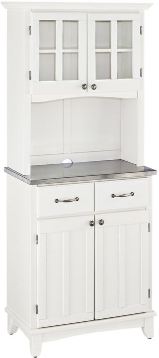 homestyles® Buffet of Buffets Stainless Steel/White Server with Hutch