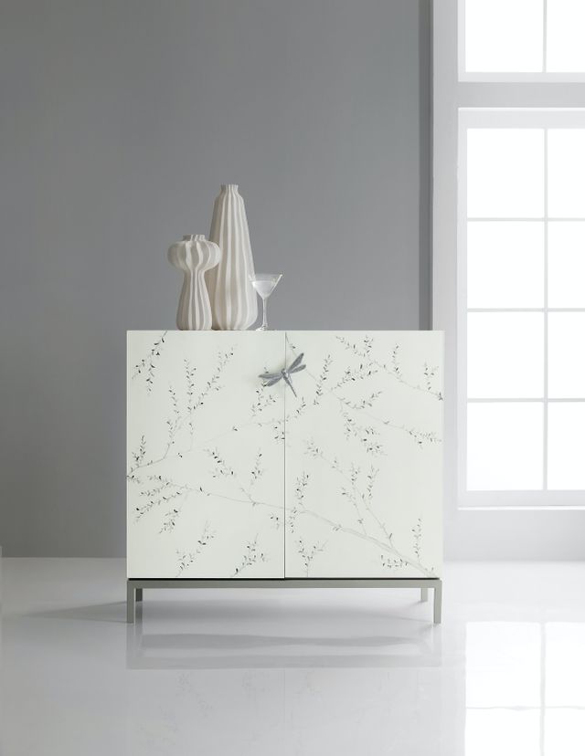 Hooker® Furniture Melange White Bale Bar Cabinet-2