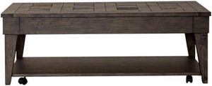 Liberty Arrowcreek Weathered Stone Lift Top Cocktail Table