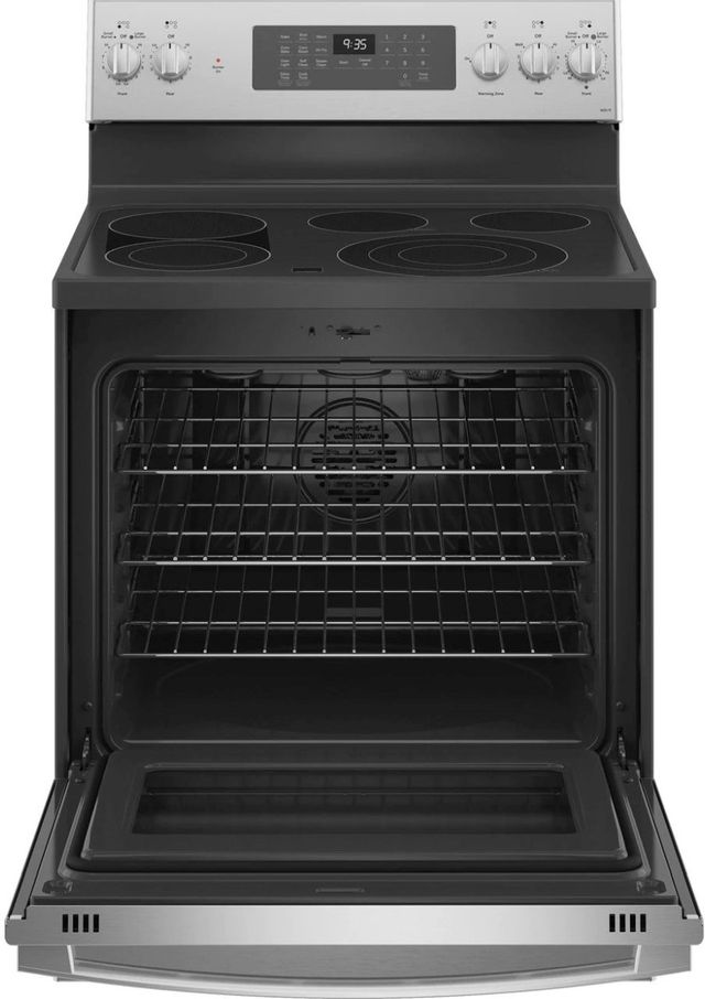GE® Profile™ 30" Fingerprint Resistant Stainless Steel Smart Free Standing Electric Convection Range 1