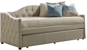 Hillsdale Furniture Jamie Beige Twin Youth Daybed with Trundle