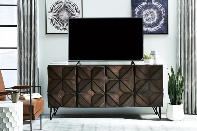 Signature Design by Ashley® Chasinfield 72" Dark Brown TV Stand 5