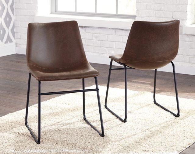 Centiar Brown/Black Dining Upholstered Side Chair 4
