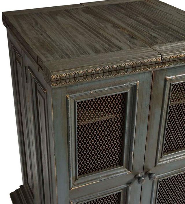 Progressive® Furniture Sangria Dark Pine/Slate Gray Bar Cabinet-2