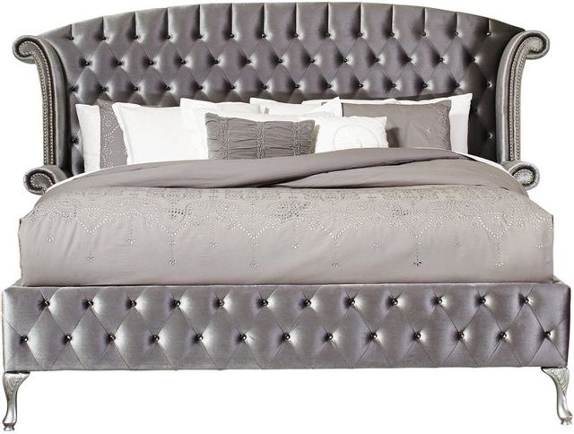 Coaster® Deanna Metallic Queen Upholstered Bed 8