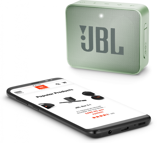 JBL® GO 2 Seafoam Mint Portable Bluetooth Speaker 4