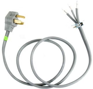 Whirlpool 6' 3-Wire 30 Amp Dryer Power Cord