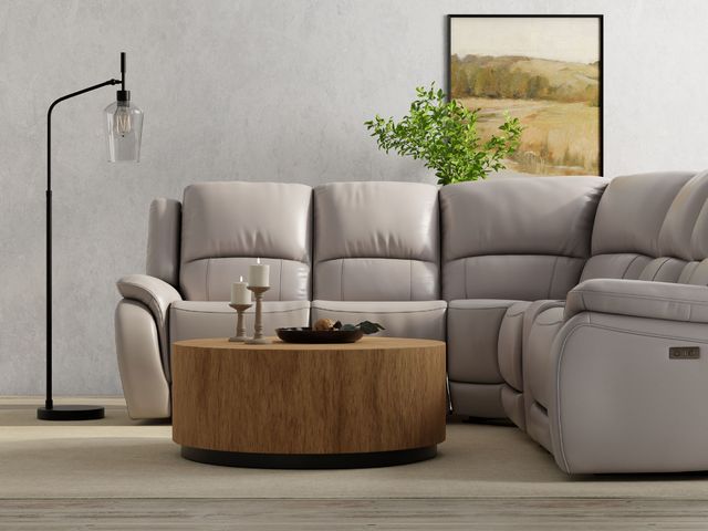 Stone 6 Piece Leather Sectional-0