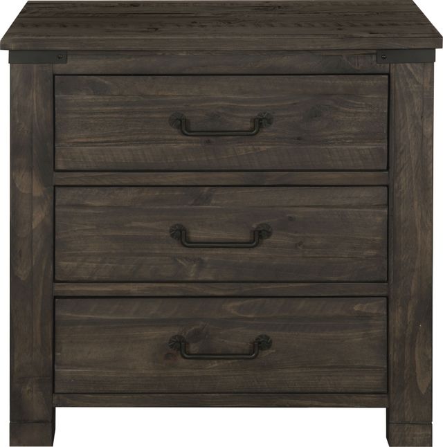 Magnussen Home® Abington Weathered Charcoal Drawer Nightstand-1