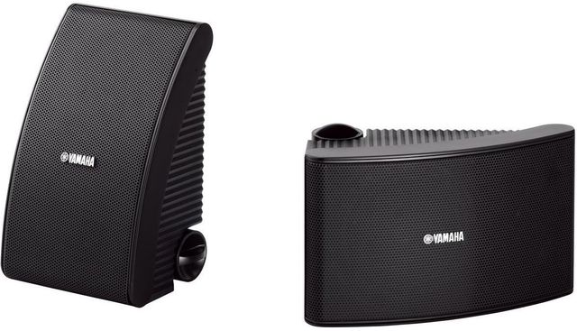Yamaha® Black All Weather Outdoor Speakers 3