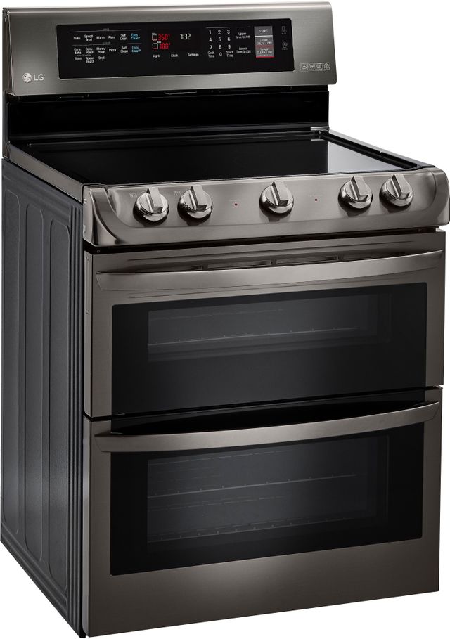 LG 29.94" Black Stainless Steel Free Standing Double Electric Range 6