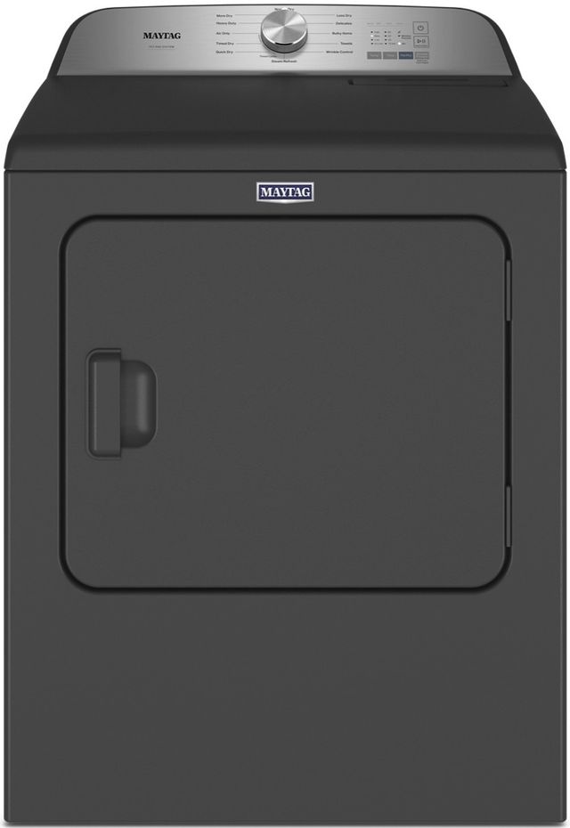 Maytag® Pet Pro System 7.0 Cu. Ft. Volcano Black Front Load Electric Dryer 