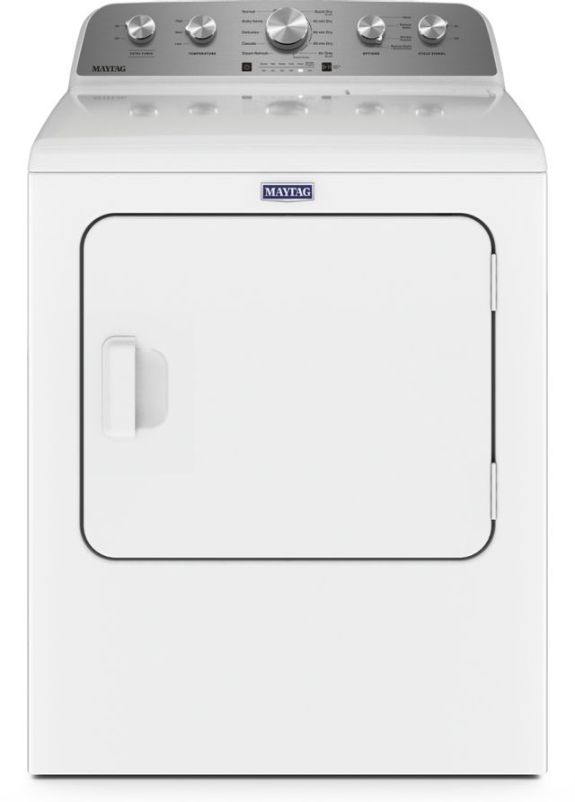 Maytag® White 7.0 Cu. Ft. Front Load Gas Dryer 0
