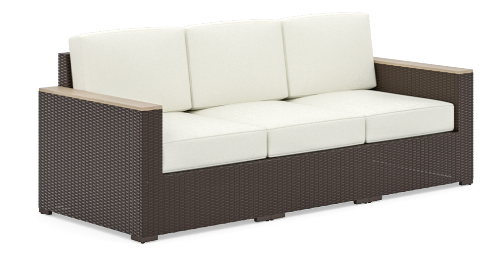 homestyles® Palm Springs Brown 3-Seat Sofa