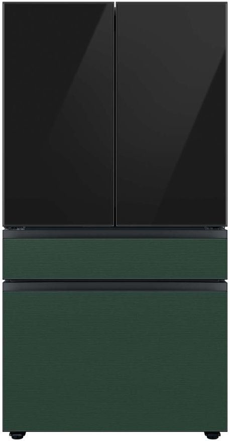 Samsung Bespoke 36" Emerald Green Steel French Door Refrigerator Middle Panel 9