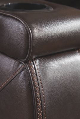 Signature Design by Ashley® Warnerton Chocolate Power Reclining Sofa 5