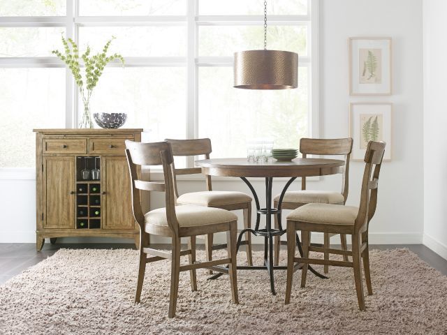 Kincaid Furniture The Nook - Brushed Oak 44" Round Counter Height Table 1