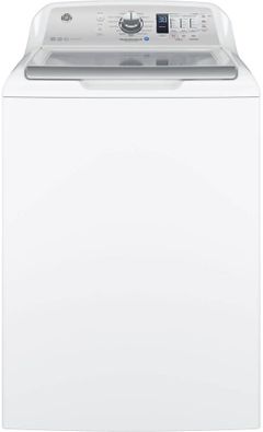 GE® 4.5 Cu. Ft. White with Silver Backsplash Top Load Washer-GTW685BSLWS