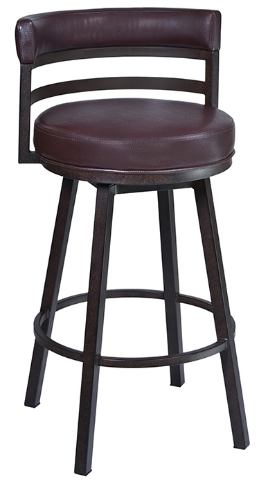 Armen Living Madrid Brown 26" Counter Height Stool