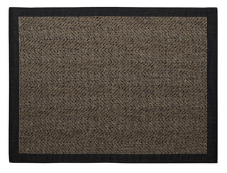 Olliix by Madison Park Dover Black/Natural 8x10' Textured Chevron Indoor/Outdoor Rug