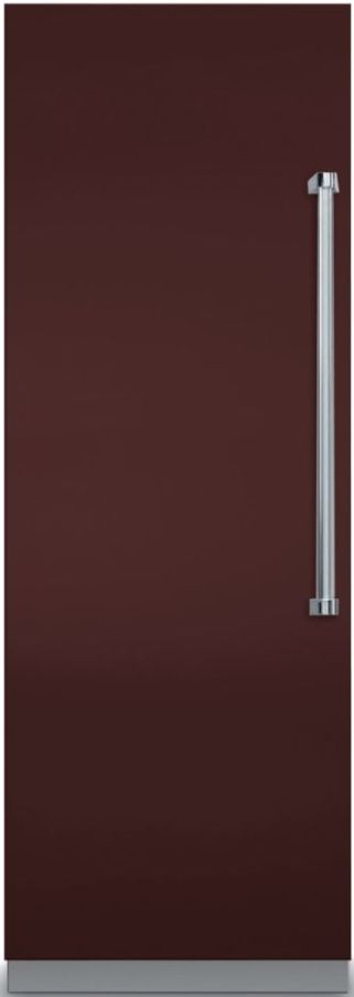 Viking® 7 Series 12.2 Cu. Ft. Kalamata Red Fully Integrated Left Hinge All Freezer with 5/7 Series Panel