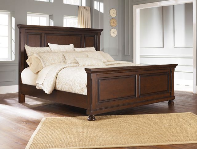 Millennium® By Ashley Porter Rustic Brown Panel Queen Bed 0