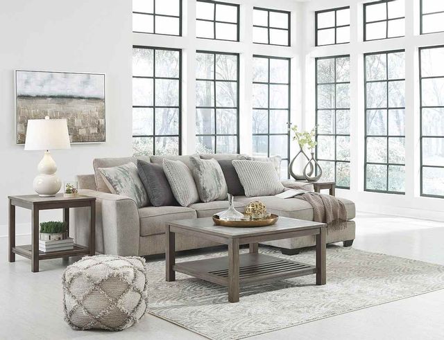 Benchcraft® Ardsley 2-Piece Pewter Sectional 1