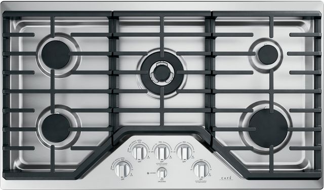 Café™ 36" Stainless Steel Gas Cooktop-CGP95362MS1-0