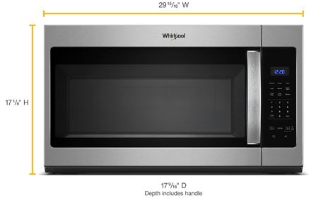 Whirlpool® 1.7 Cu. Ft. Heritage Stainless Steel Over The Range Microwave 1