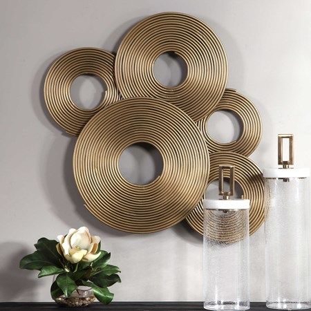 Uttermost® by Jim Parsons Ahmet Gold Rings Wall Decor-1