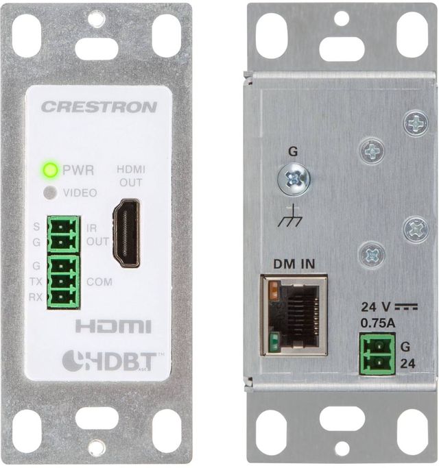 Crestron® DigitalMedia 8G+® White Textured 4K Receiver & Room Controller 100 4